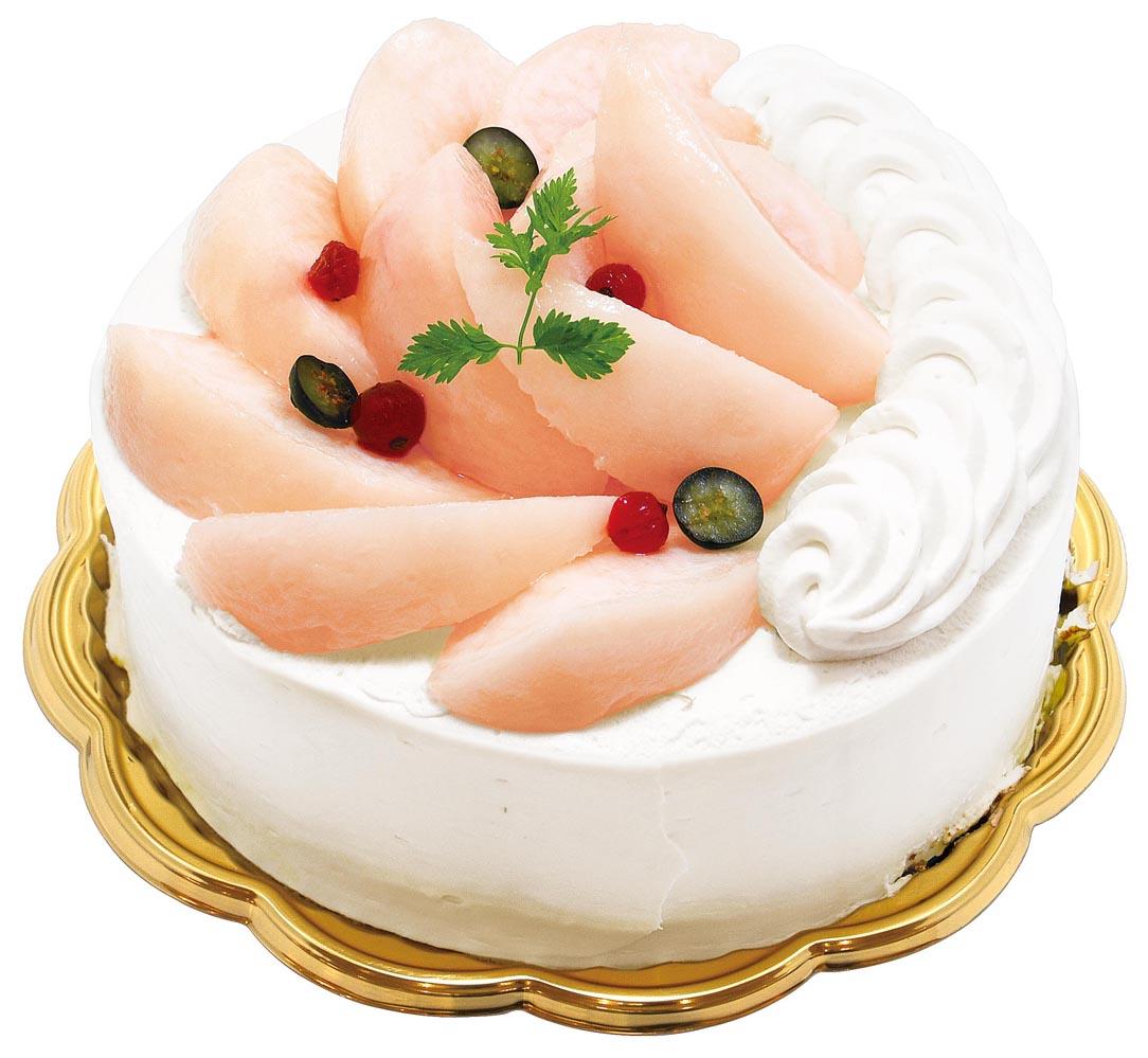 岡山県産　白桃のホールケーキ