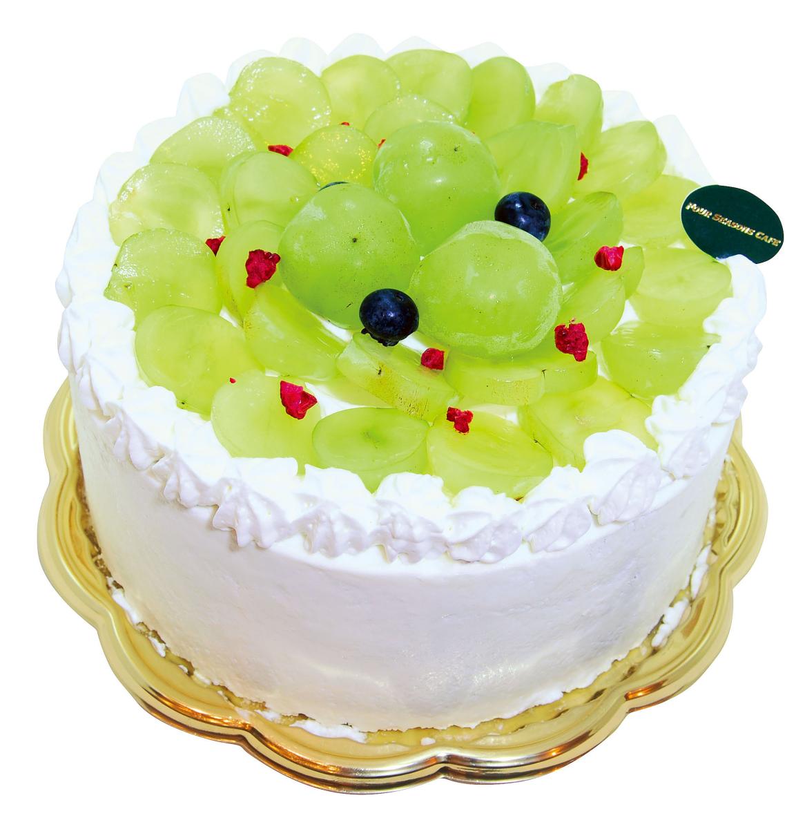 岡山県産　シャインマスカットのホールケーキ